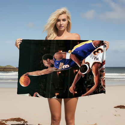 Kobe Towel, Absorbent Beach Towel, Legendary Kobe  Custom Laker Fan Gift - Techy Treasures -  