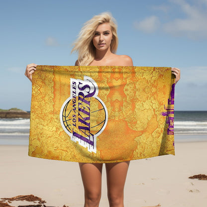 Kobe Towel, Absorbent Beach Towel, Legendary Kobe  Custom Laker Fan Gift - Techy Treasures -  