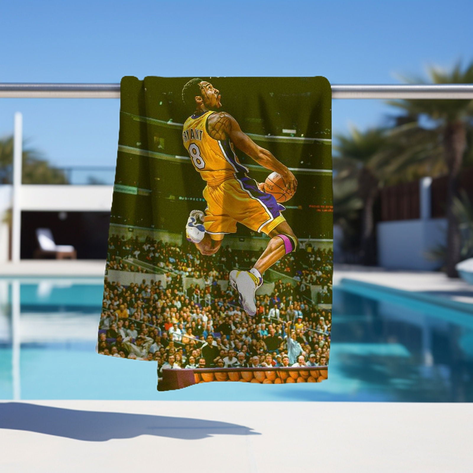 Kobe Towel, Absorbent Beach Towel, Legendary Kobe  Custom Laker Fan Gift - Techy Treasures -  