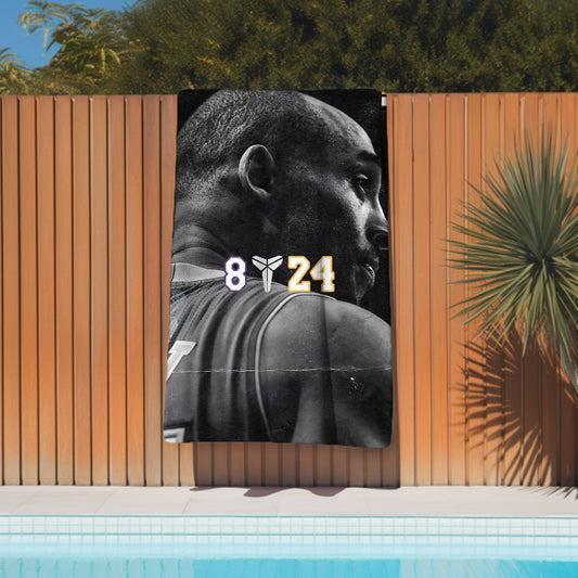 Kobe Towel, Absorbent Beach Towel, Legendary Kobe  Custom Laker Fan Gift - Techy Treasures -  