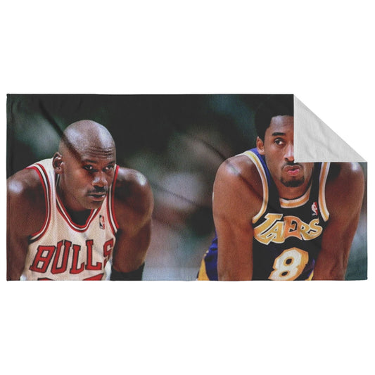 Kobe and MJ Beach Towel - Techy Treasures -  