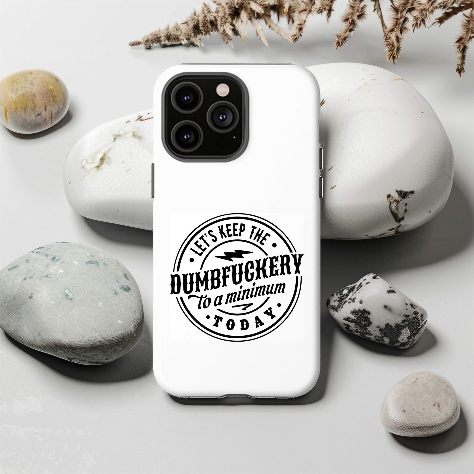 Let's Keep The Dumbfuckery To A Minimum Magsafe iPhone Tough Case - Techy Treasures -  