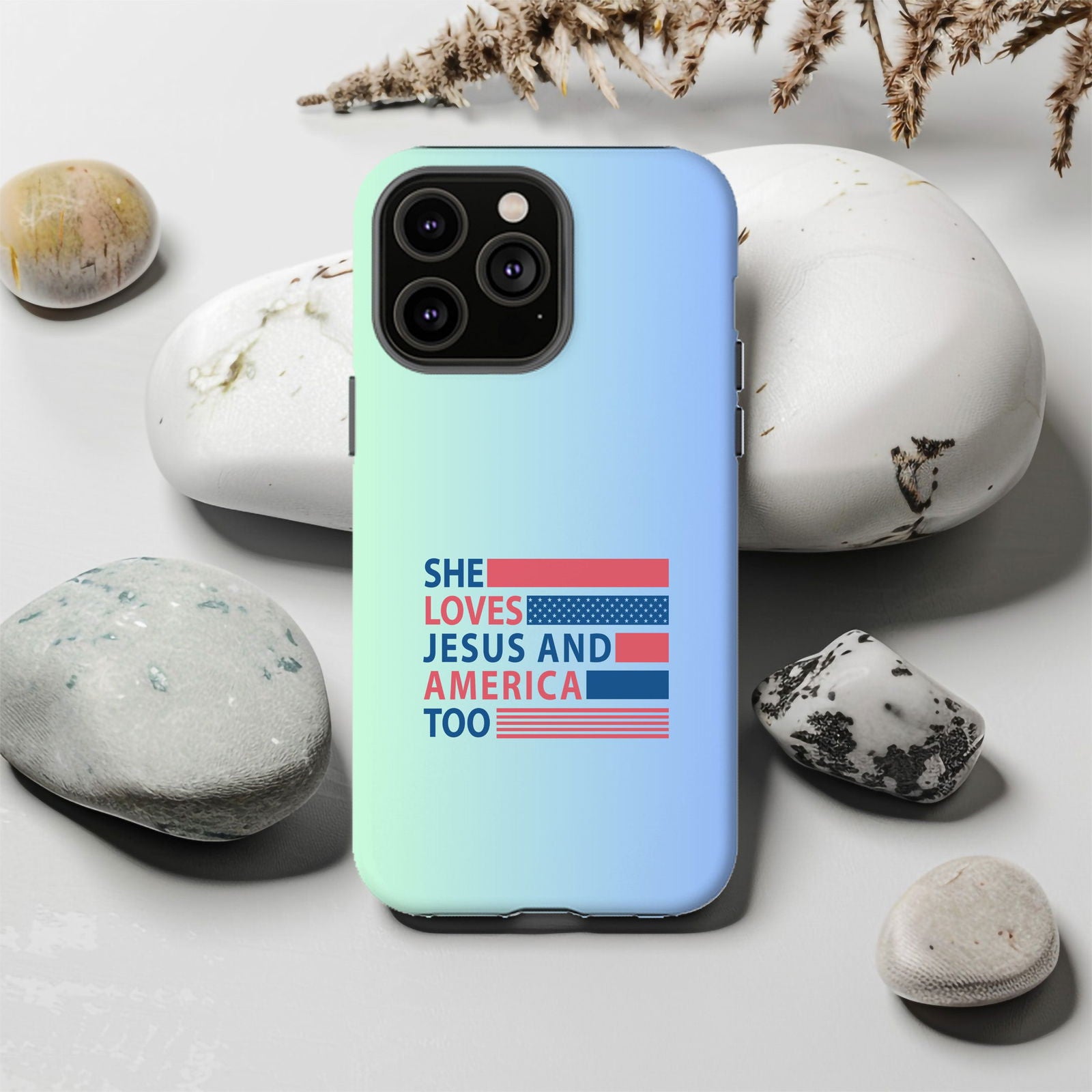 Loves Jesus And America Too Magsafe iPhone Tough Case - Techy Treasures -  