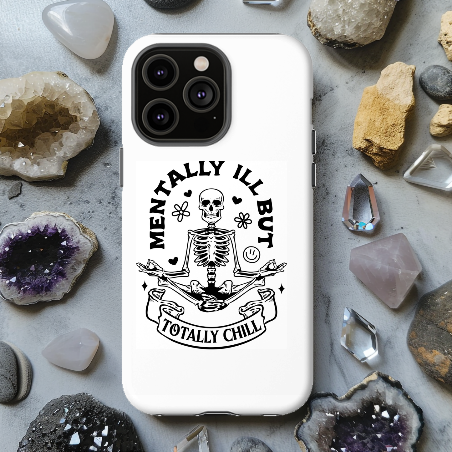 Mentally Ill But Totally Chill Card Magsafe iPhone Tough Case - Techy Treasures -  