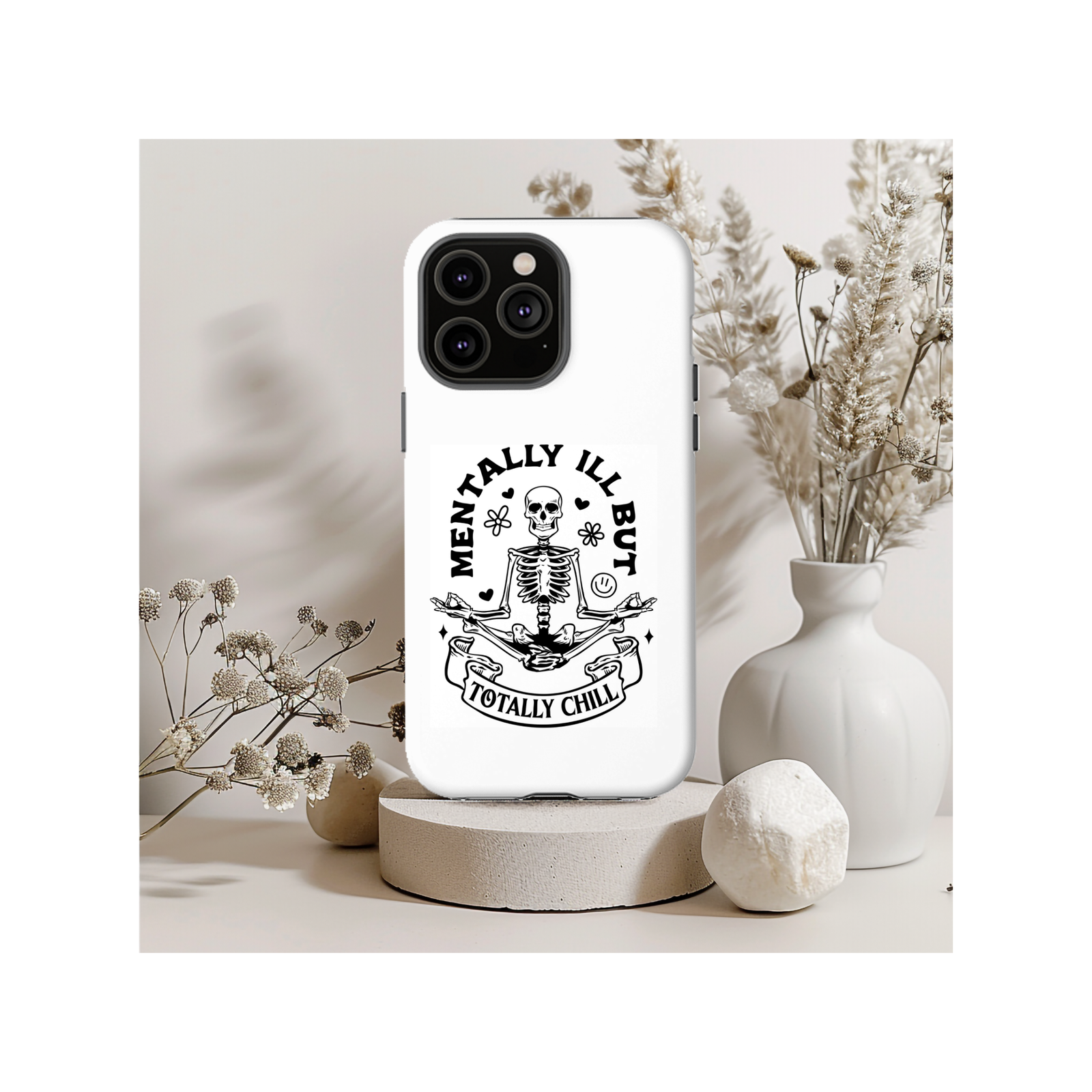 Mentally Ill But Totally Chill Card Magsafe iPhone Tough Case - Techy Treasures -  