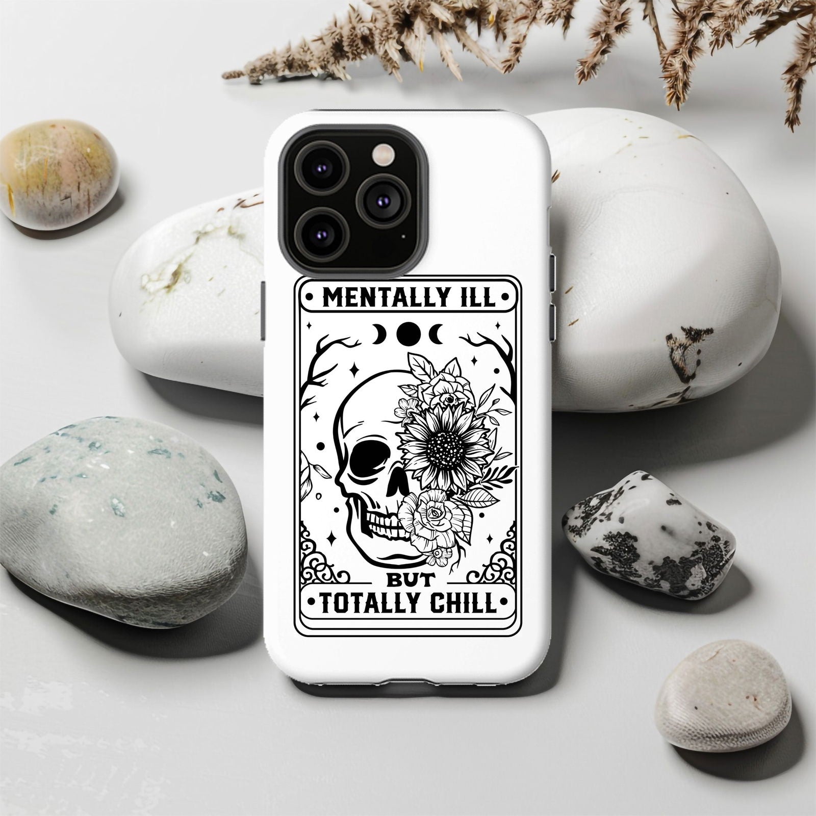 Mentally Ill But Totally Chill Tarot Magsafe iPhone Tough Case - Techy Treasures -  