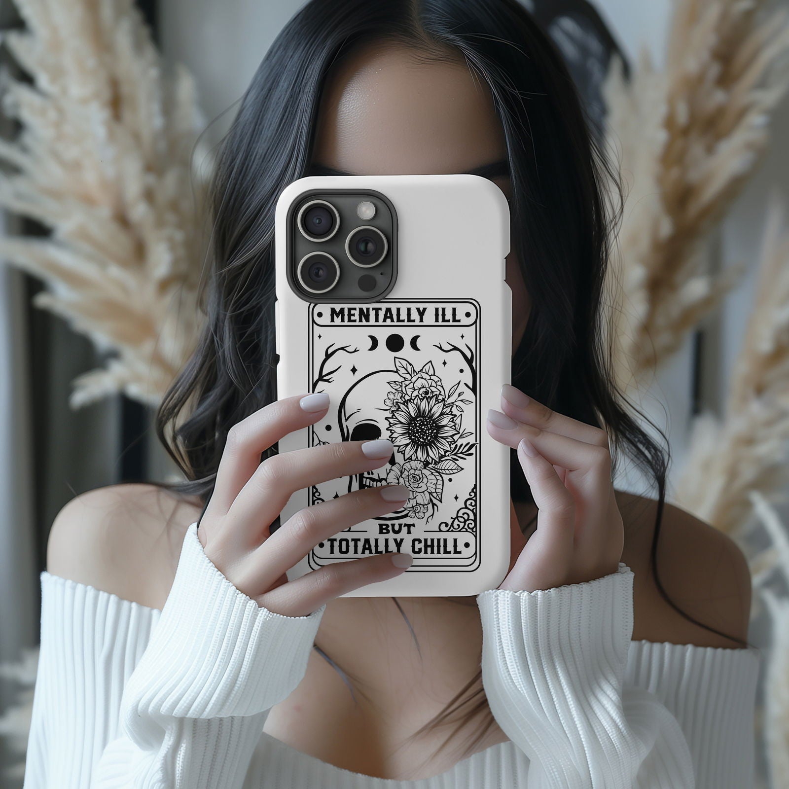 Mentally Ill But Totally Chill Tarot Magsafe iPhone Tough Case - Techy Treasures -  