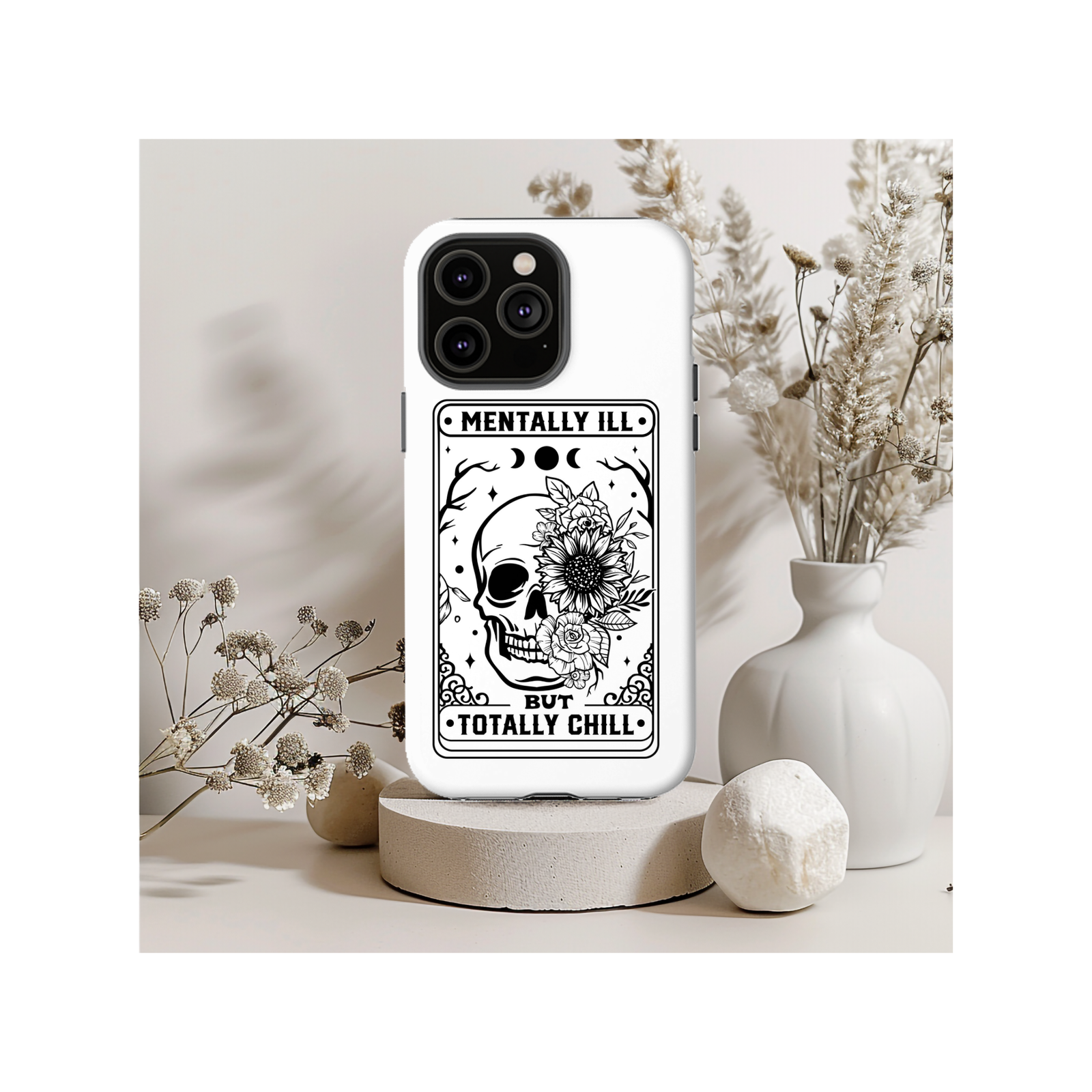 Mentally Ill But Totally Chill Tarot Magsafe iPhone Tough Case - Techy Treasures -  