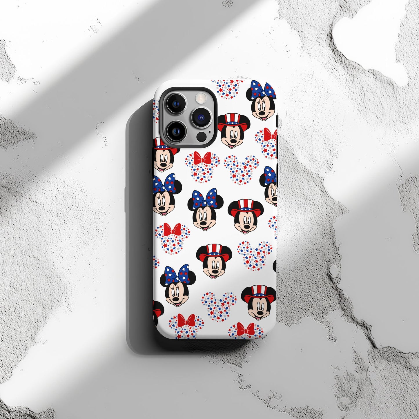 Mickey and Minnie American Flag Magsafe iPhone Tough Case - Techy Treasures -  