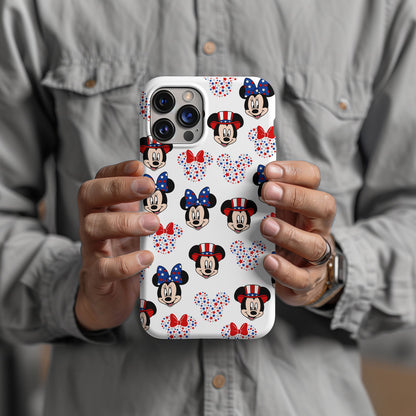Mickey and Minnie American Flag Magsafe iPhone Tough Case - Techy Treasures -  