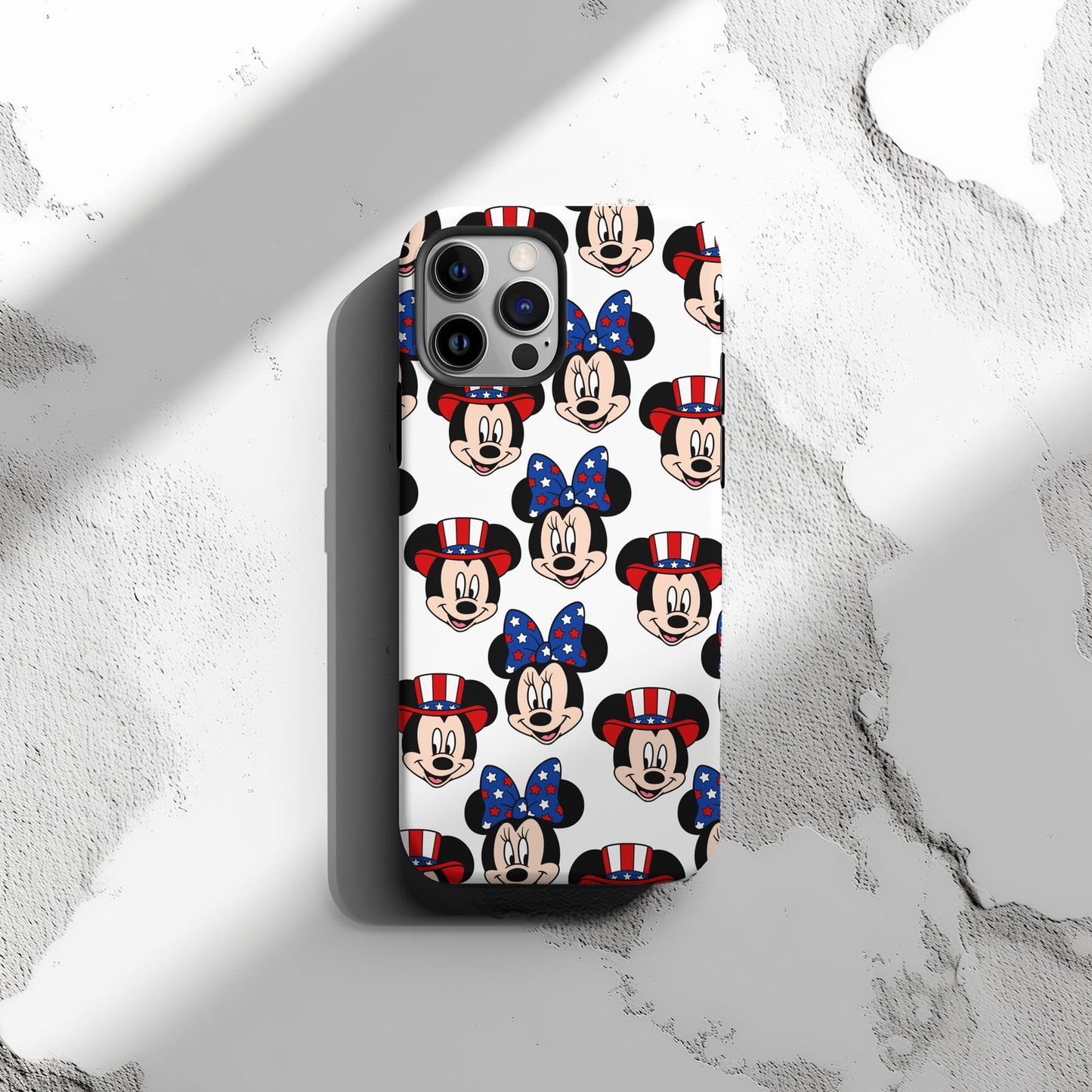 Mickey and Minnie American Flag Magsafe iPhone Tough Case - Techy Treasures -  