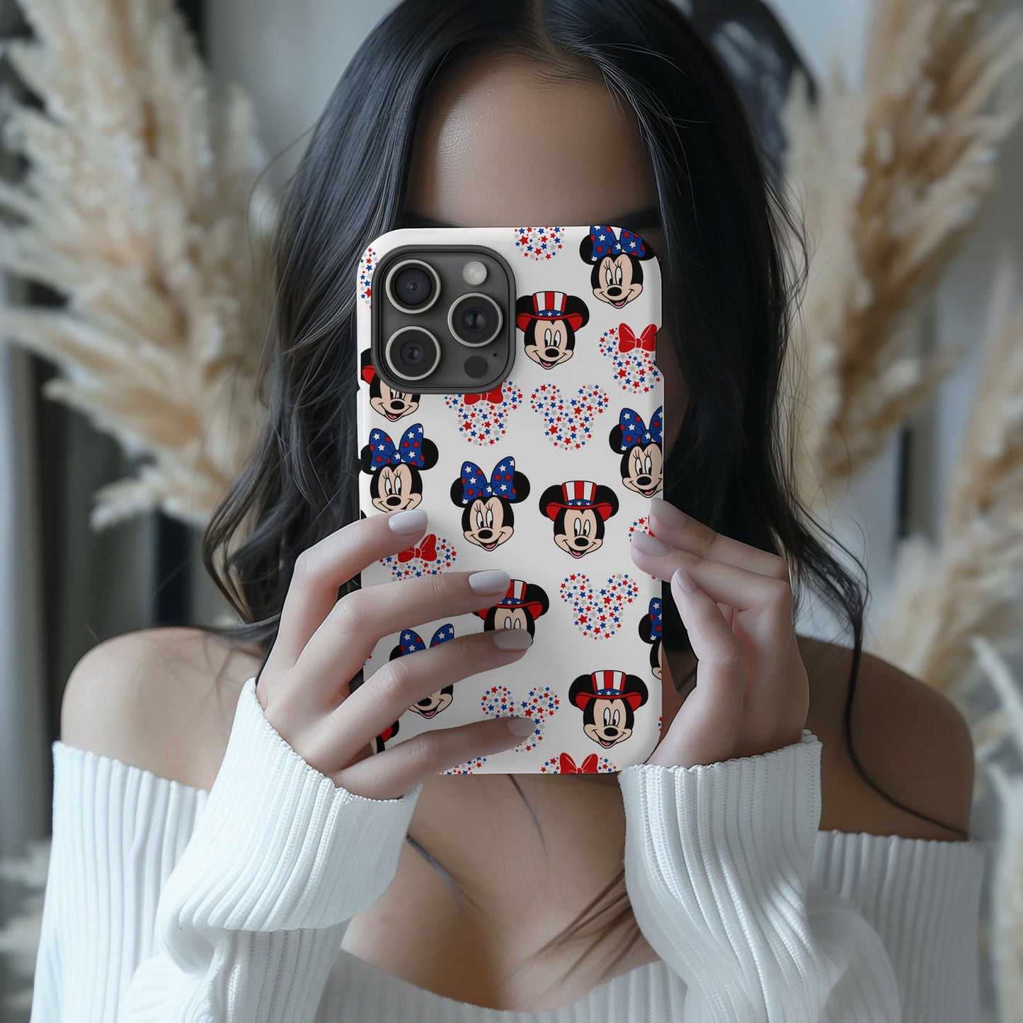 Mickey and Minnie American Flag Magsafe iPhone Tough Case - Techy Treasures -  