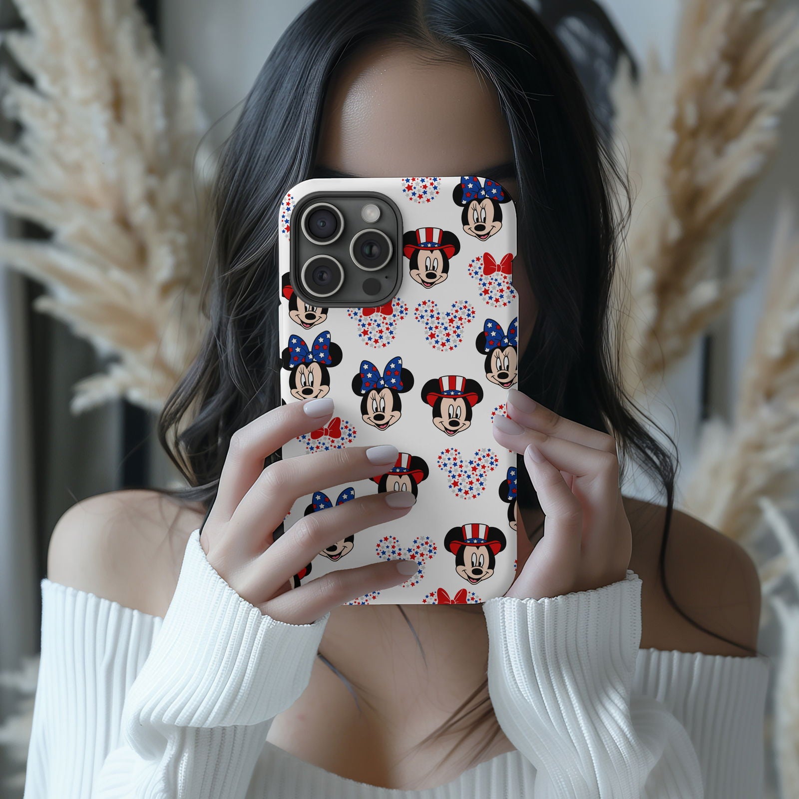 Mickey and Minnie American Flag Magsafe iPhone Tough Case - Techy Treasures -  