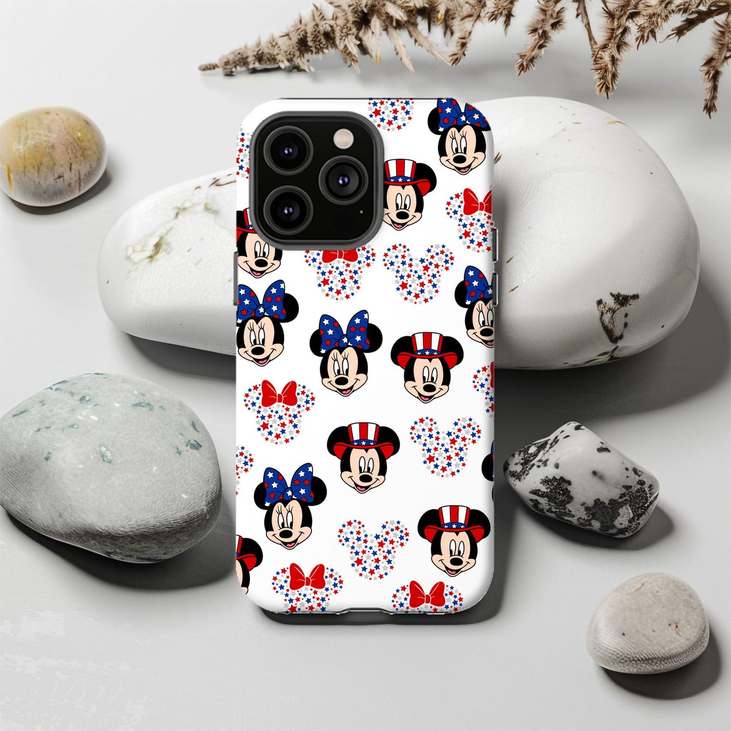 Mickey and Minnie American Flag Magsafe iPhone Tough Case - Techy Treasures -  