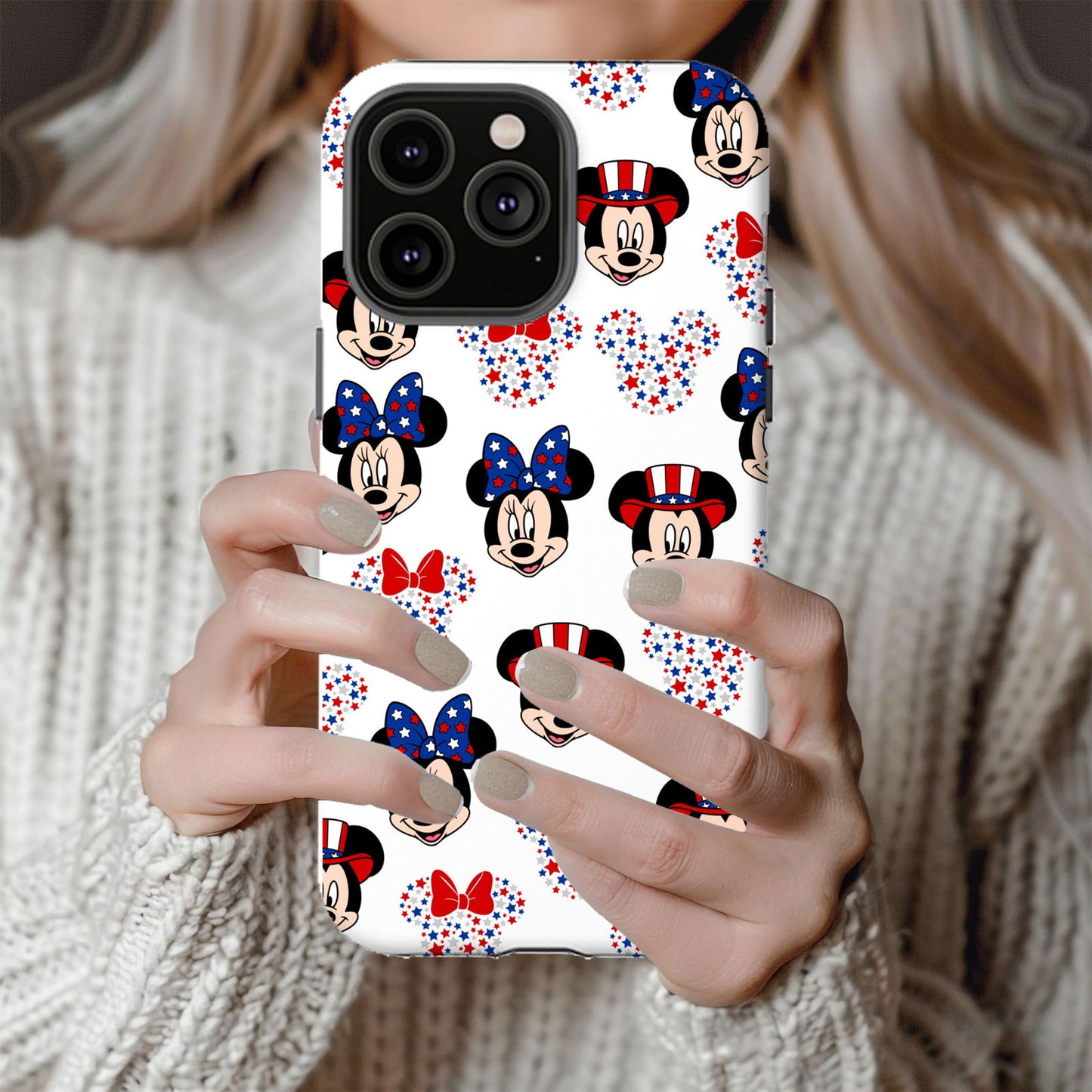 Mickey and Minnie American Flag Magsafe iPhone Tough Case - Techy Treasures -  
