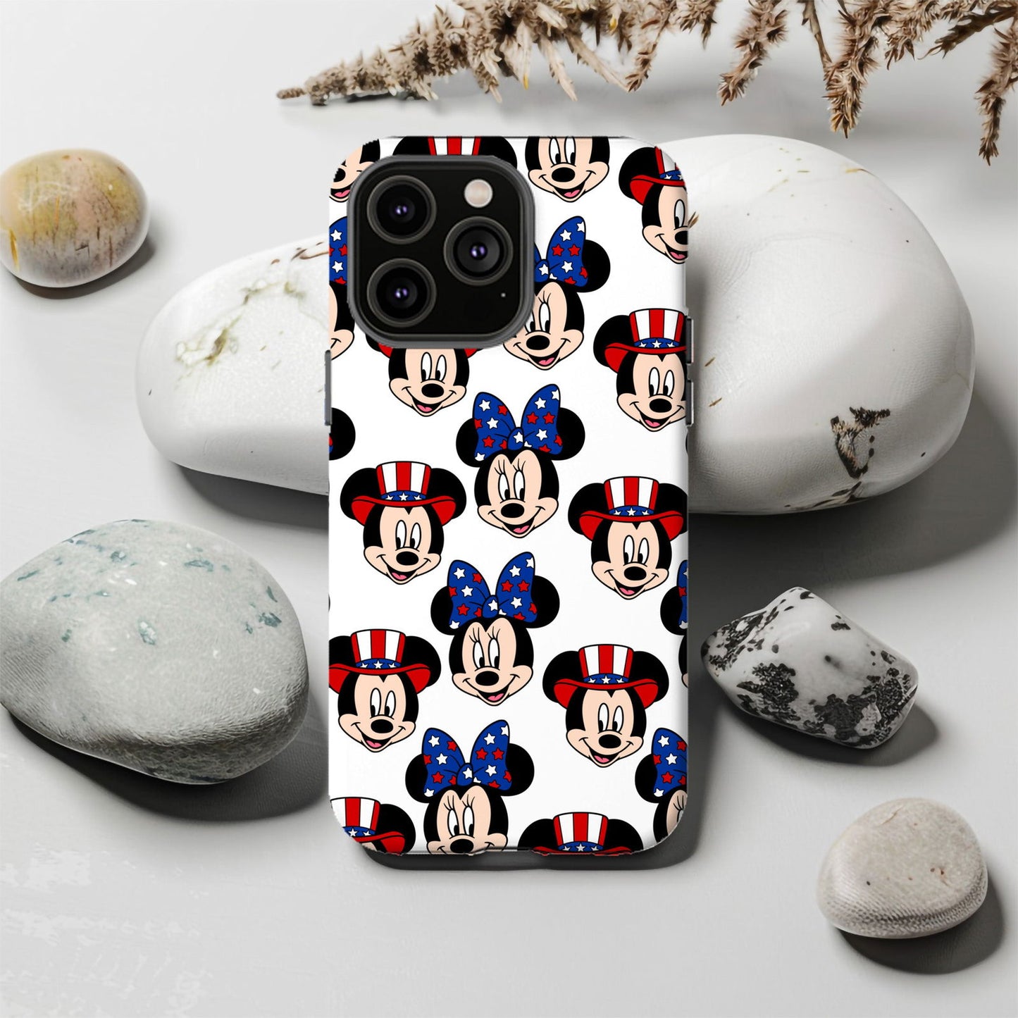 Mickey and Minnie American Flag Magsafe iPhone Tough Case - Techy Treasures -  