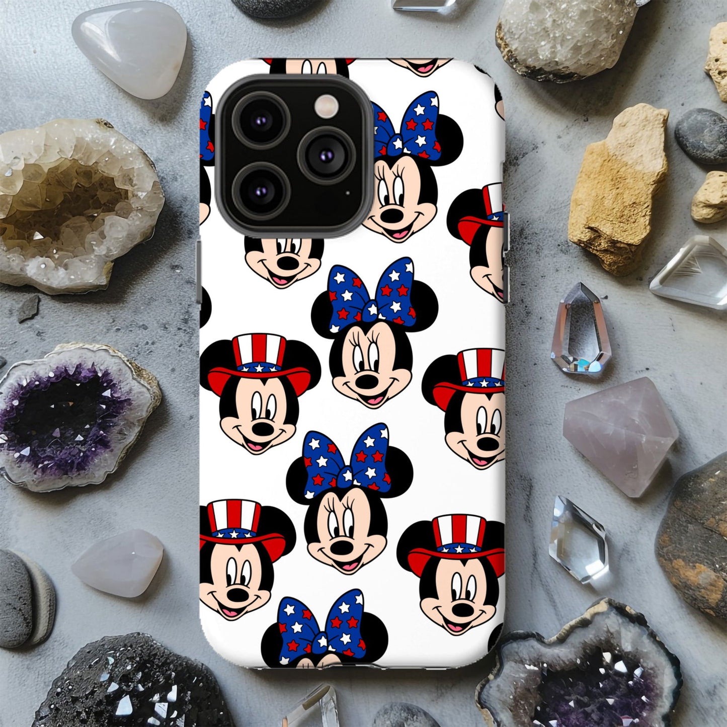 Mickey and Minnie American Flag Magsafe iPhone Tough Case - Techy Treasures -  