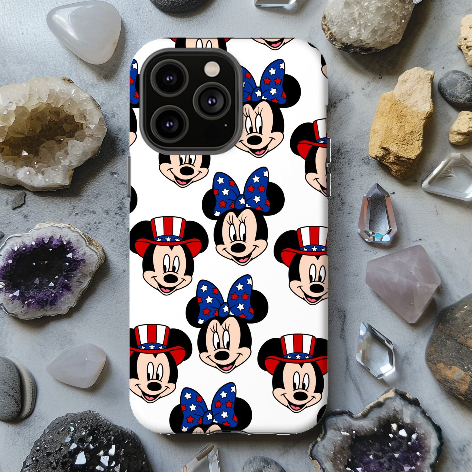Mickey and Minnie American Flag Magsafe iPhone Tough Case - Techy Treasures -  
