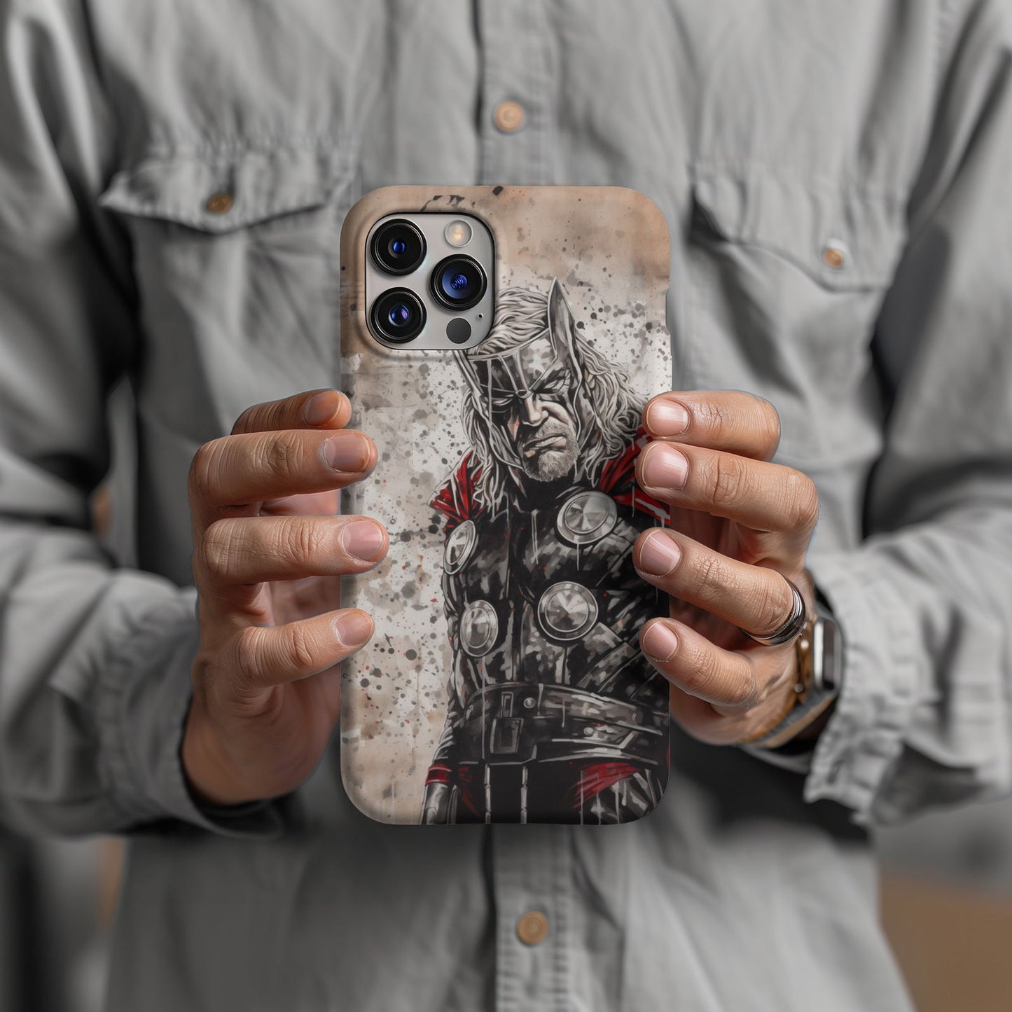 Mighty Thor Hammer Strike Protective Magsafe Tough Phone Case - Techy Treasures -  