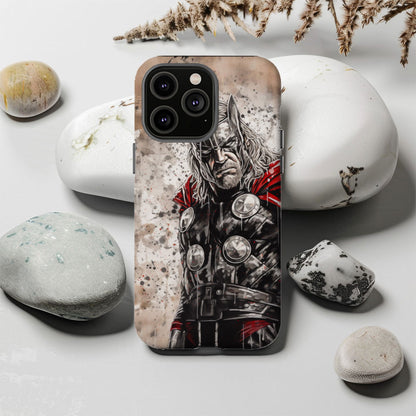 Mighty Thor Hammer Strike Protective Magsafe Tough Phone Case - Techy Treasures -  