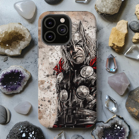 Mighty Thor Hammer Strike Protective Magsafe Tough Phone Case - Techy Treasures - Phone Case 
