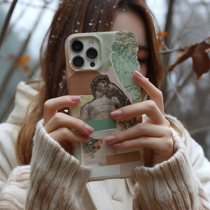 Modern Art Collage Magsafe iPhone Case - Techy Treasures -  