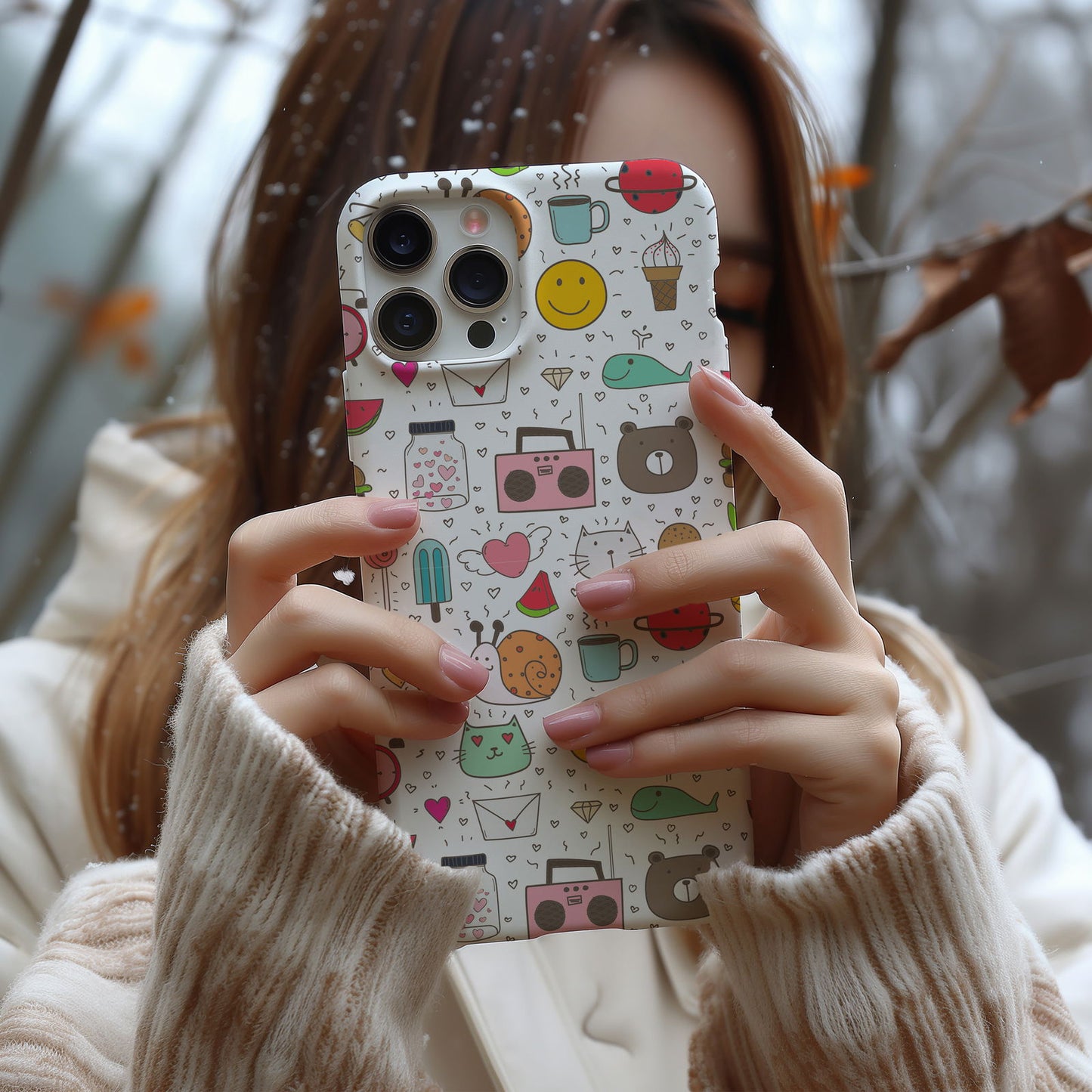 Modern Cute Collage Magsafe iPhone Case - Techy Treasures -  