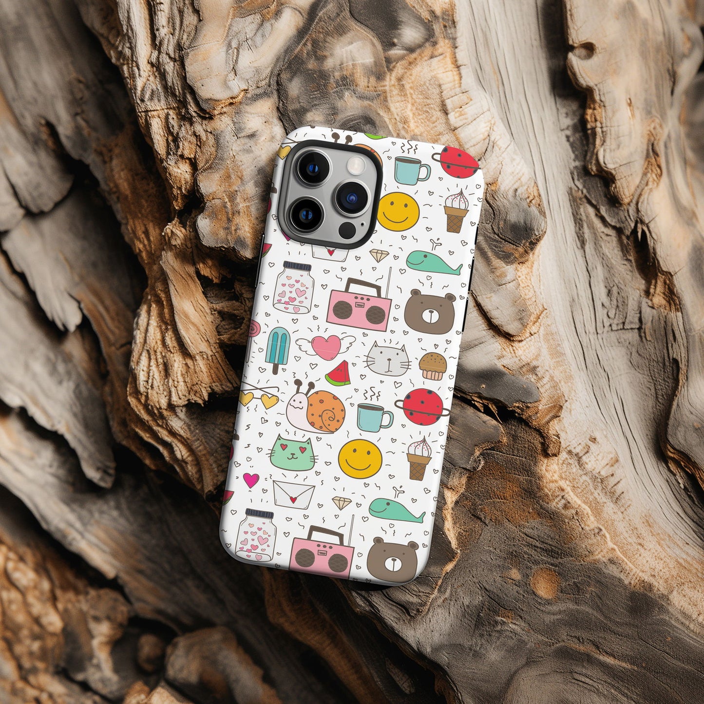 Modern Cute Collage Magsafe iPhone Case - Techy Treasures -  
