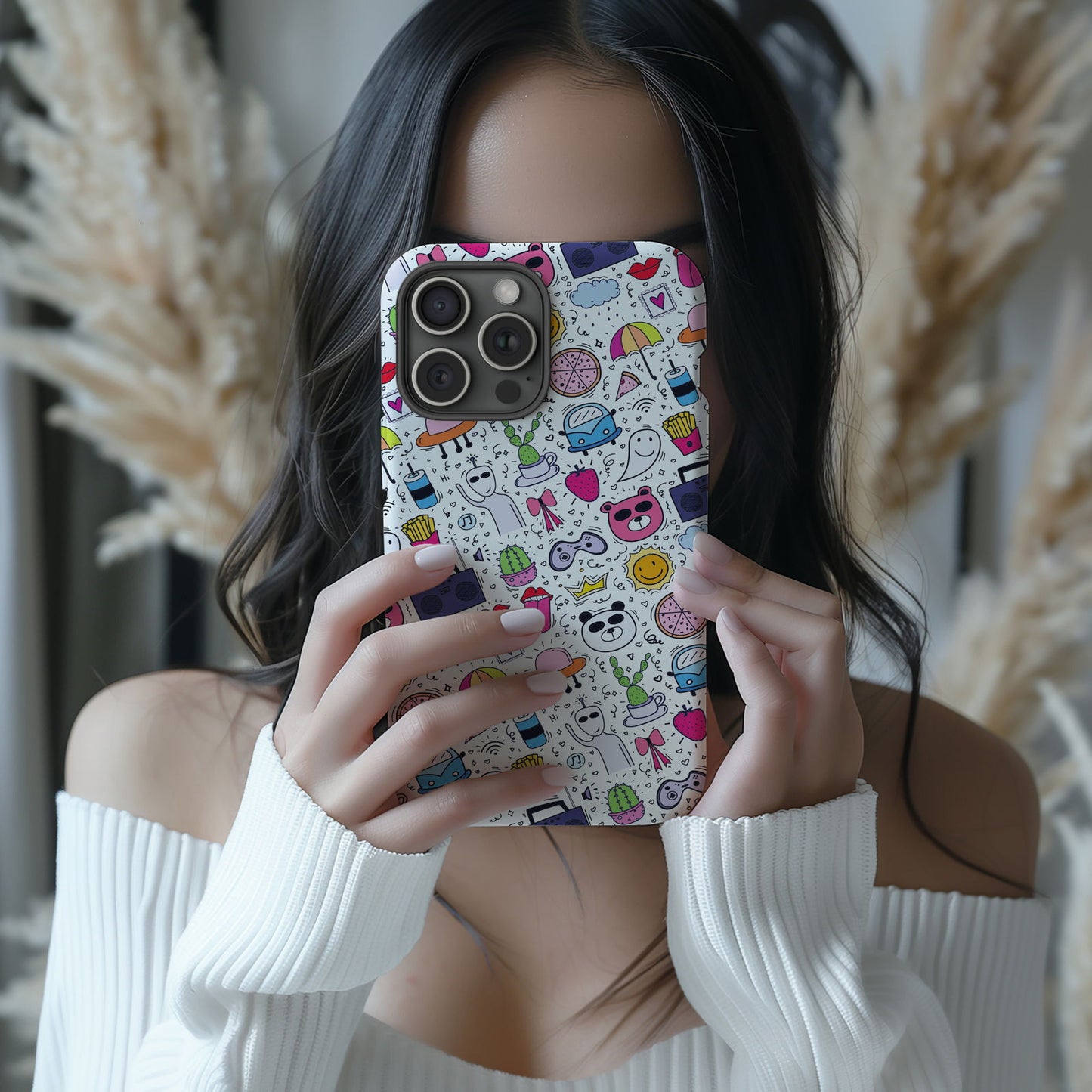 Modern Cute Collage Magsafe iPhone Case - Techy Treasures -  