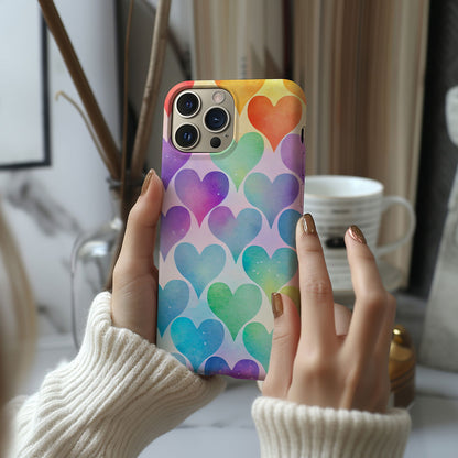 Multi-Color Hearts Magsafe iPhone Case - Techy Treasures -  