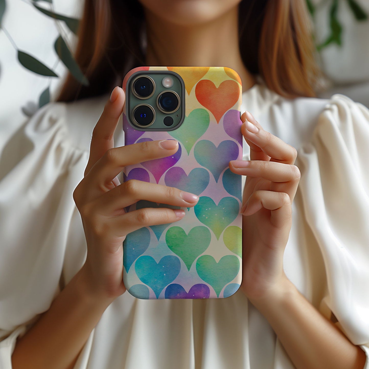 Multi-Color Hearts Magsafe iPhone Case - Techy Treasures -  
