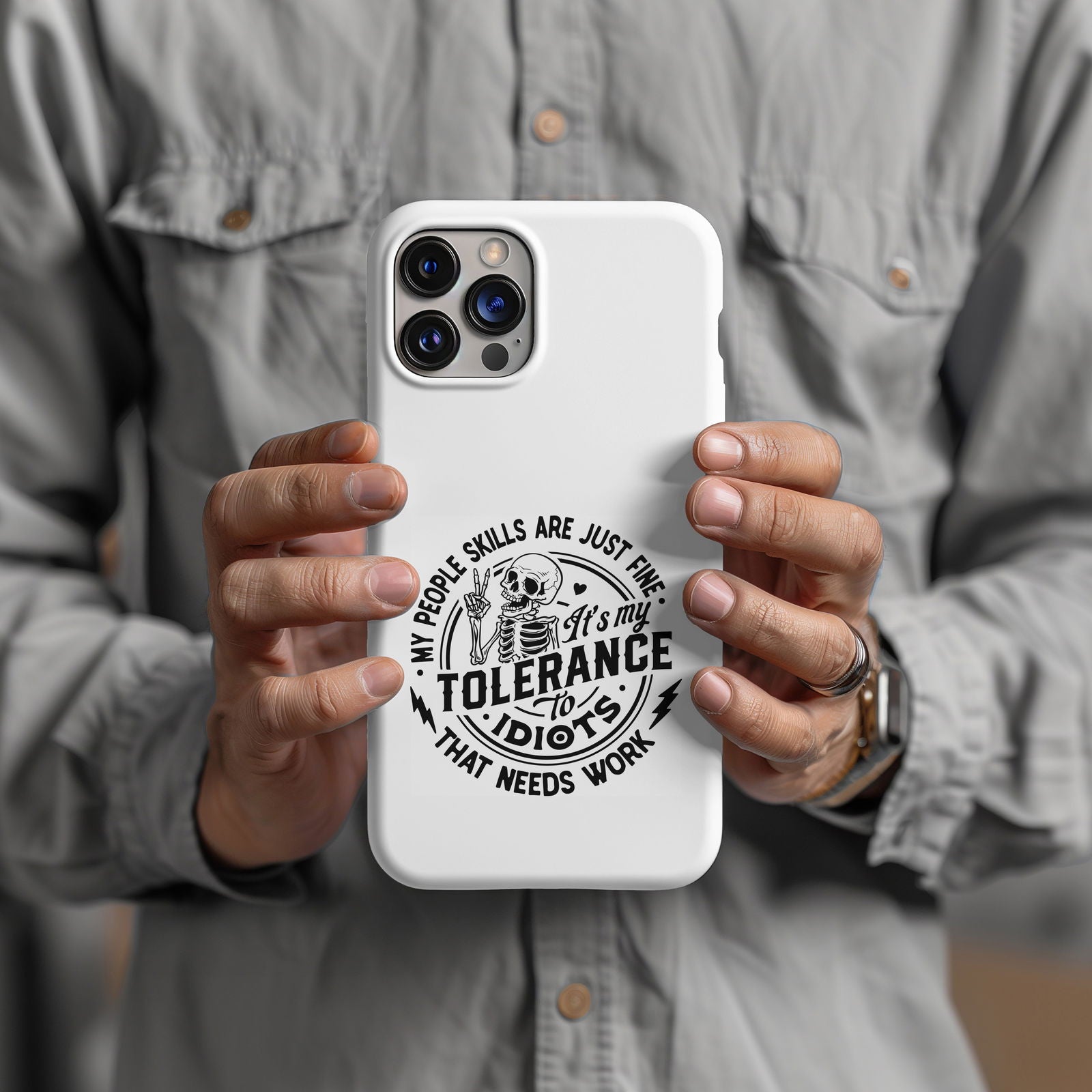 My People Skills Are Just Fine Magsafe iPhone Tough Case - Techy Treasures -  