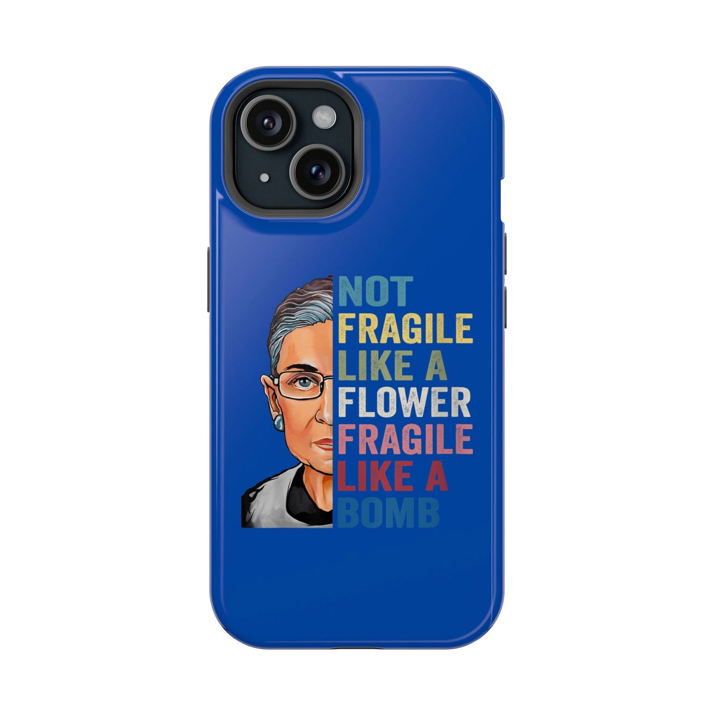 Not Fragile Like a Flower Fragile Like a Bomb Magsafe iPhone Tough Case - Techy Treasures - Phone Case 