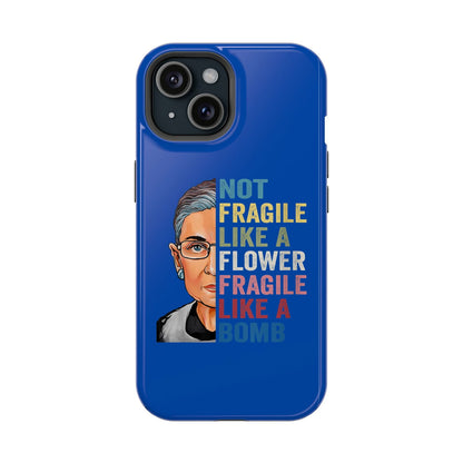 Not Fragile Like a Flower Fragile Like a Bomb Magsafe iPhone Tough Case - Techy Treasures - Phone Case 