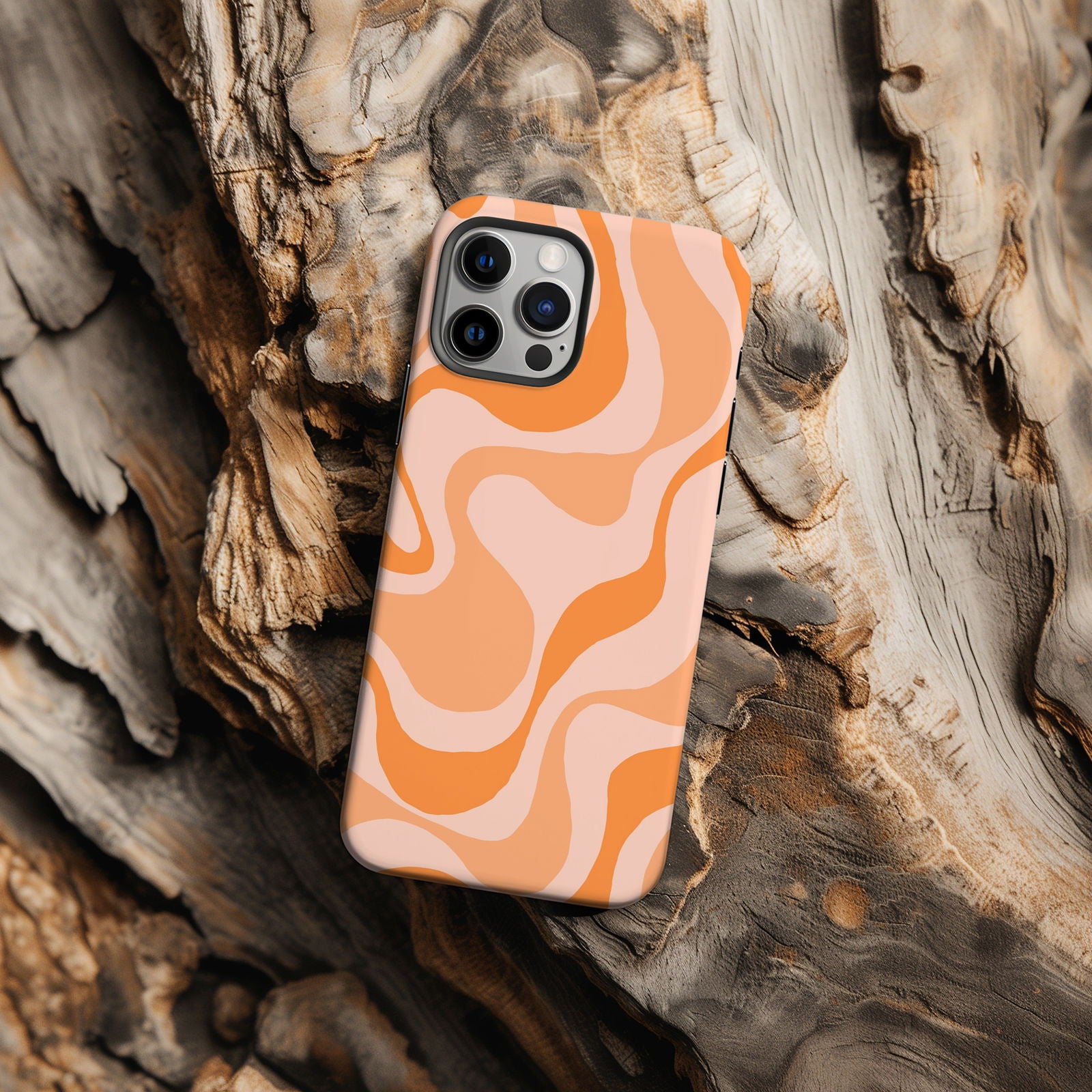 Orange Swirl Vibrant Magsafe iPhone Case - Techy Treasures -  