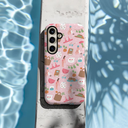Pink Feminine Collage Magsafe iPhone Case - Techy Treasures -  