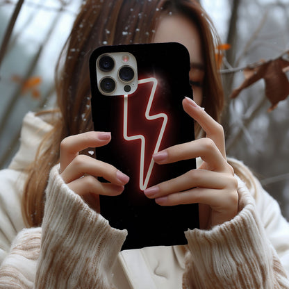 Pink Power Up Lightning Bolt Magsafe iPhone Case - Techy Treasures -  