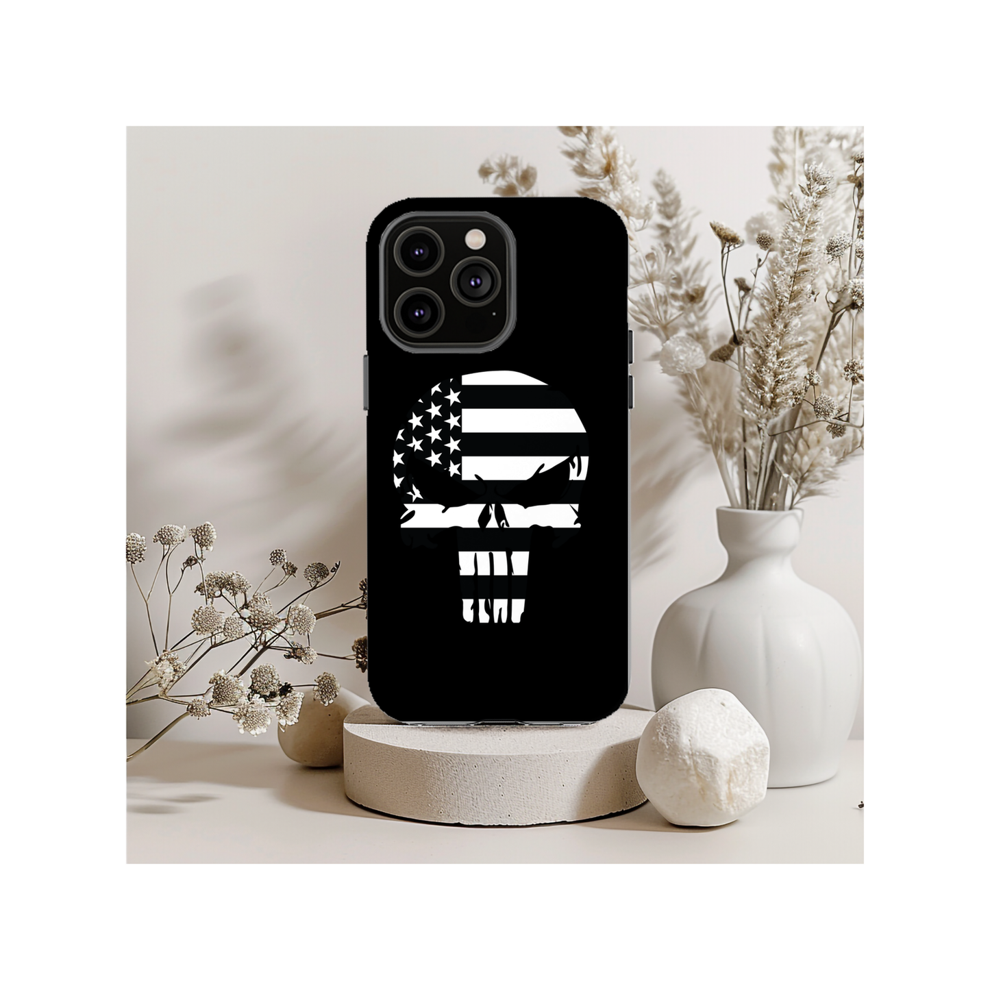 Punisher American Flag Magsafe iPhone Case - Techy Treasures -  
