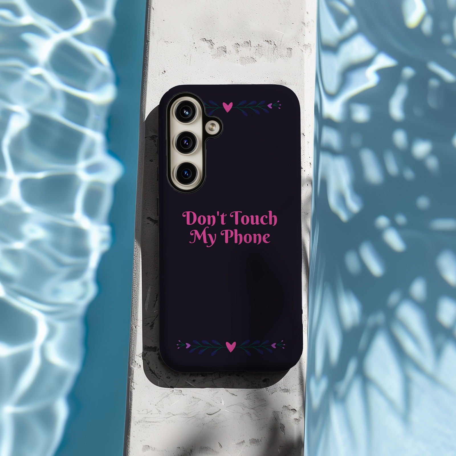Purple and Pink Don't Touch My Phone Magsafe iPhone Case - Techy Treasures -  