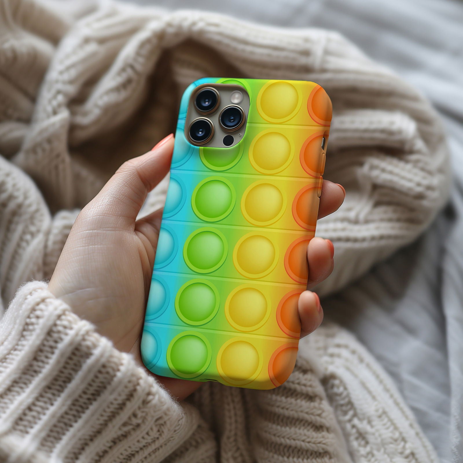 Rainbow Pop-It Magsafe iPhone Case - Techy Treasures -  