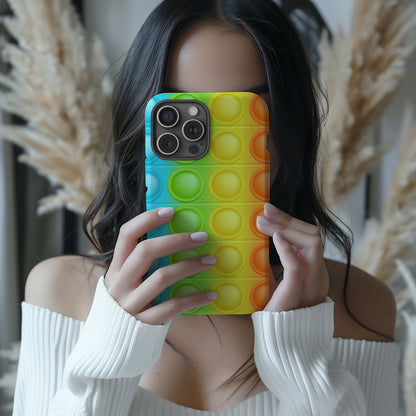 Rainbow Pop-It Magsafe iPhone Case - Techy Treasures -  
