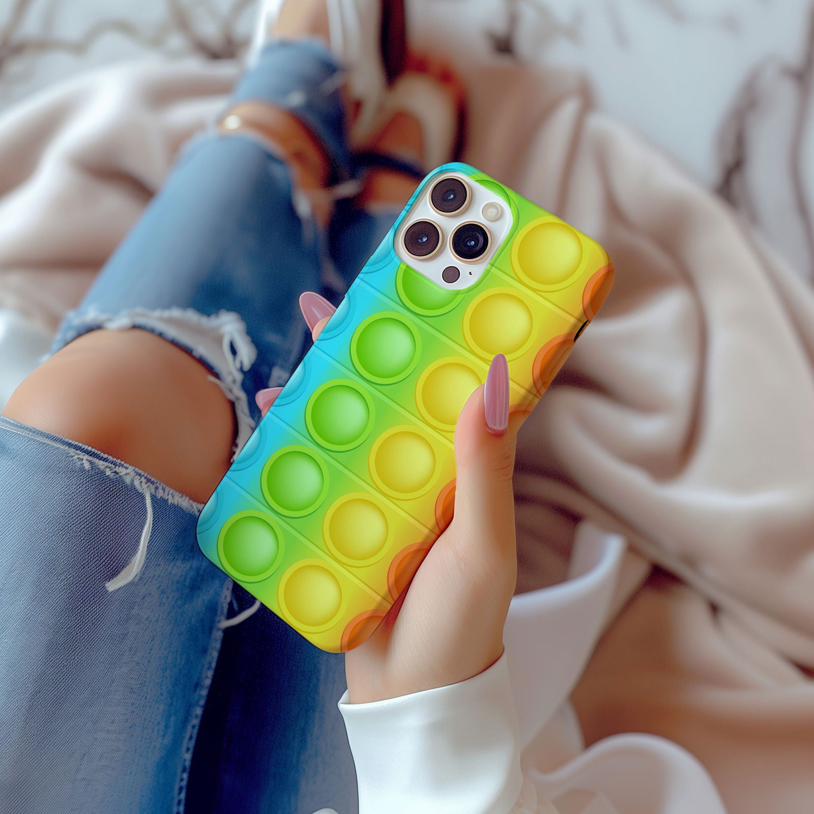 Rainbow Pop-It Magsafe iPhone Case - Techy Treasures -  