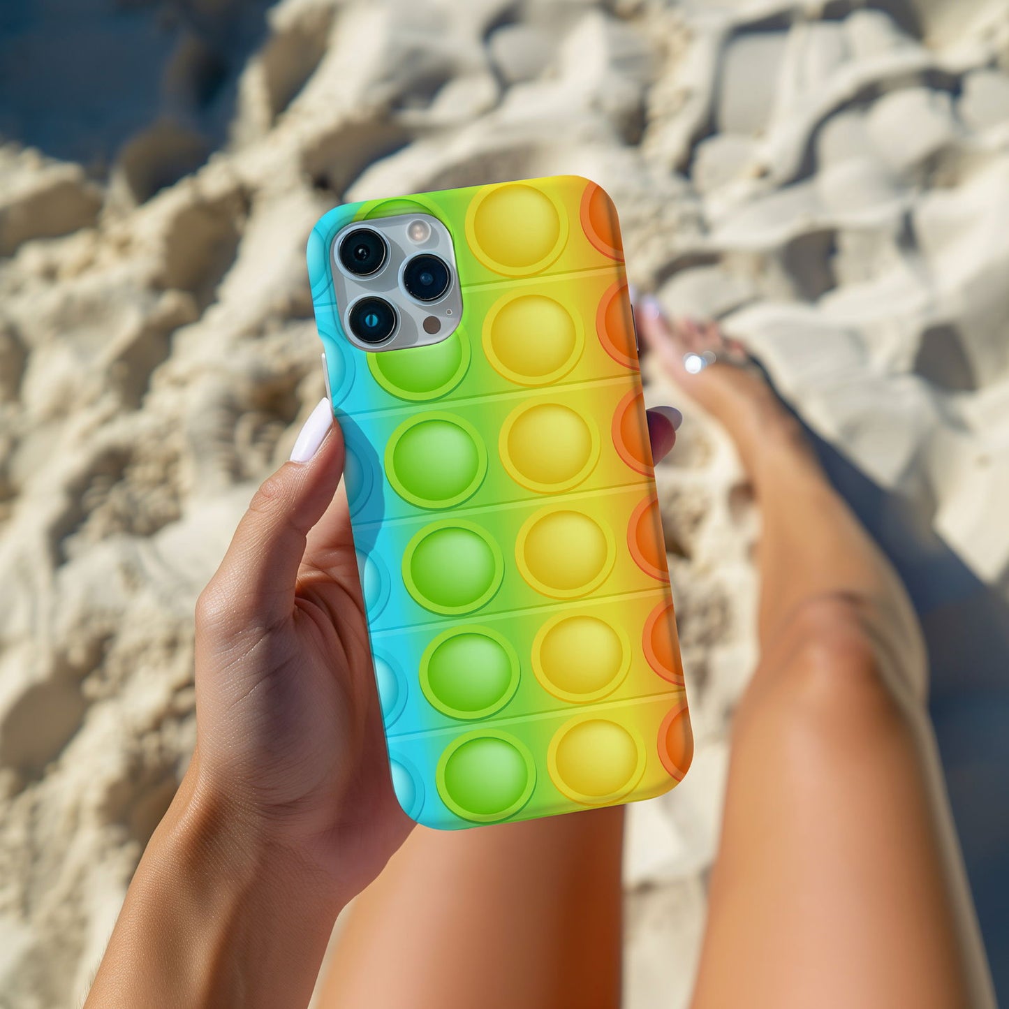 Rainbow Pop-It Magsafe iPhone Case - Techy Treasures -  