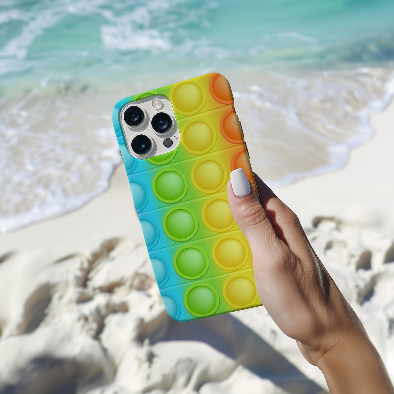 Rainbow Pop-It Magsafe iPhone Case - Techy Treasures -  