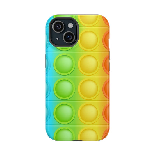 Rainbow Pop-It Magsafe iPhone Case - Techy Treasures - Mobile Phone Cases 