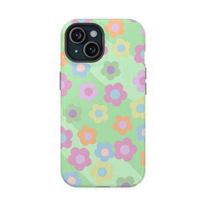 Retro Floral iPhone Case Magsafe iPhone Case - Artistic & Colorful Protection for Your Device - Techy Treasures - Mobile Phone Cases 