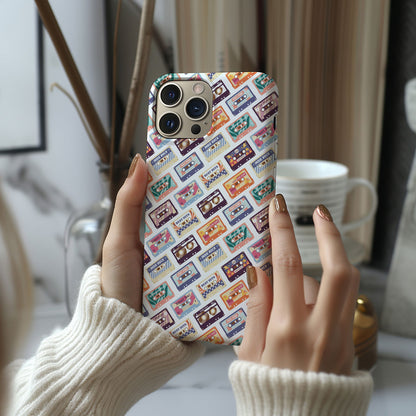 Retro  Music Cassettes Magsafe iPhone Case - Techy Treasures -  