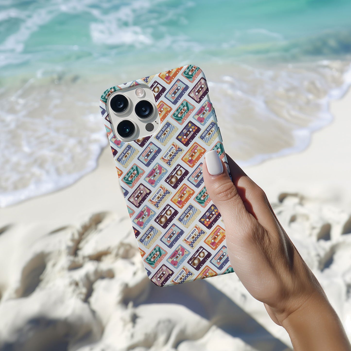 Retro  Music Cassettes Magsafe iPhone Case - Techy Treasures -  