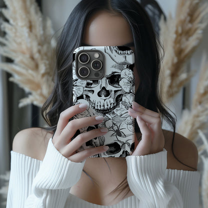 Skull Design MagSafe iPhone Case - This Eye-Catching Case Features an Array of Unique and Artistic Skull Designs. - Techy Treasures -  
