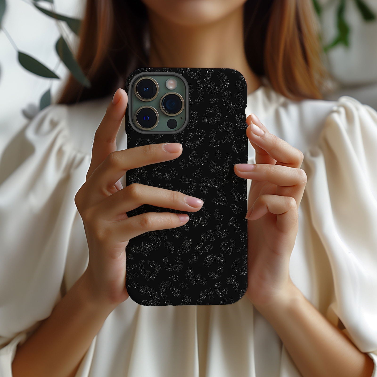 Sparkly Leopard Print Magsafe iPhone Case - Techy Treasures -  